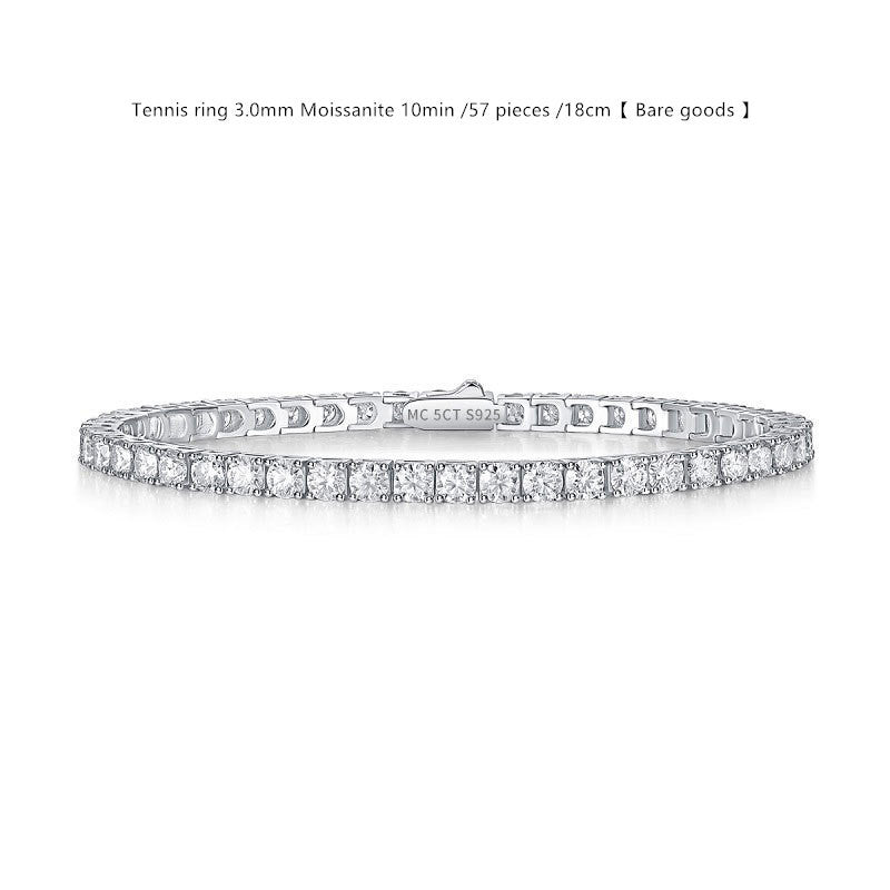 Sterling Silver D Color Moissanite Tennis Bracelet For WomenSterling Silver D Color Moissanite Tennis Bracelet – Multiple Sizes & Styles