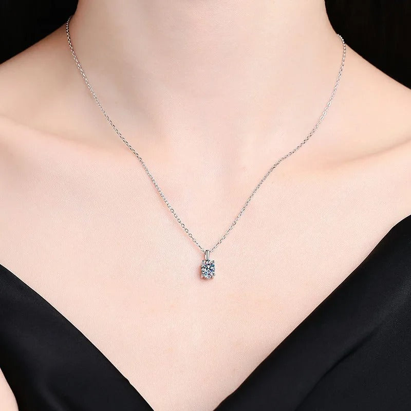 1 Karat D Color Moissanite Necklace