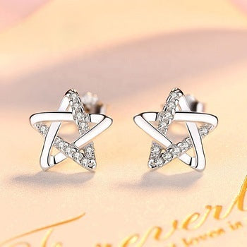 925 sterling silver Star earrings