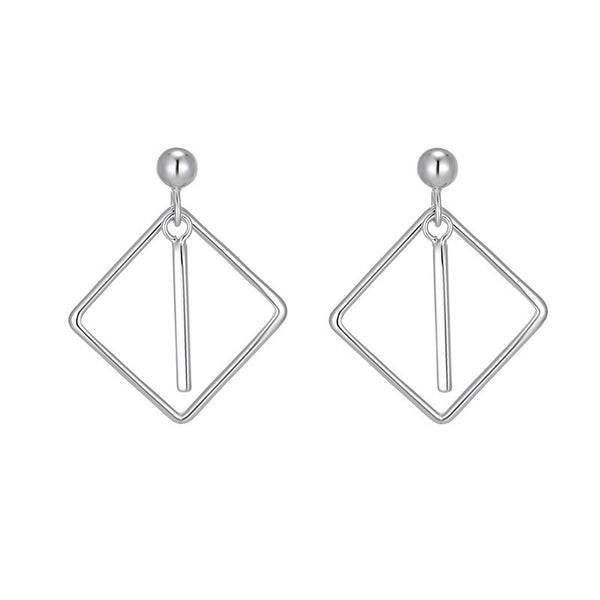 Multishape Drop 925 Sterling Silver Earrings