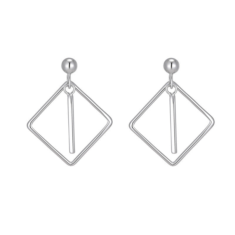 Multishape Drop 925 Sterling Silver Earrings