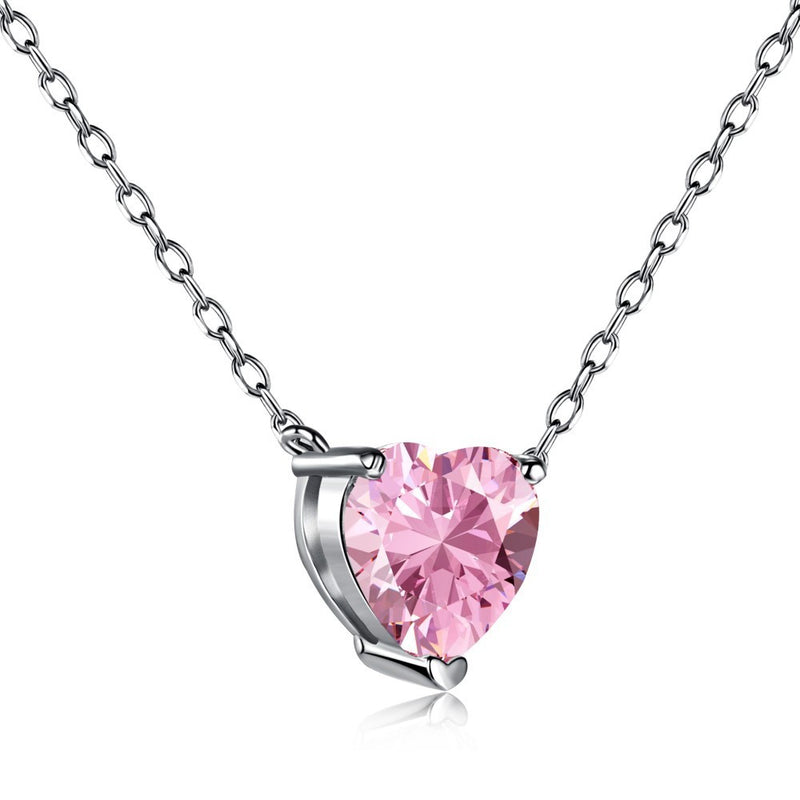 S925 Loving Heart In Sterling Silver Pendant Necklace