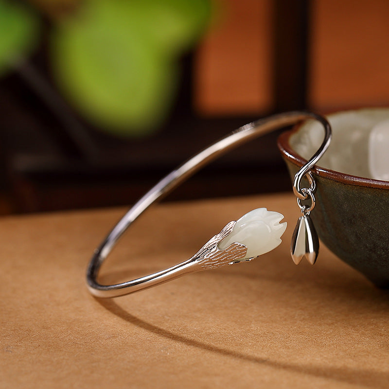 Women's Silver Retro Simple Bracelet