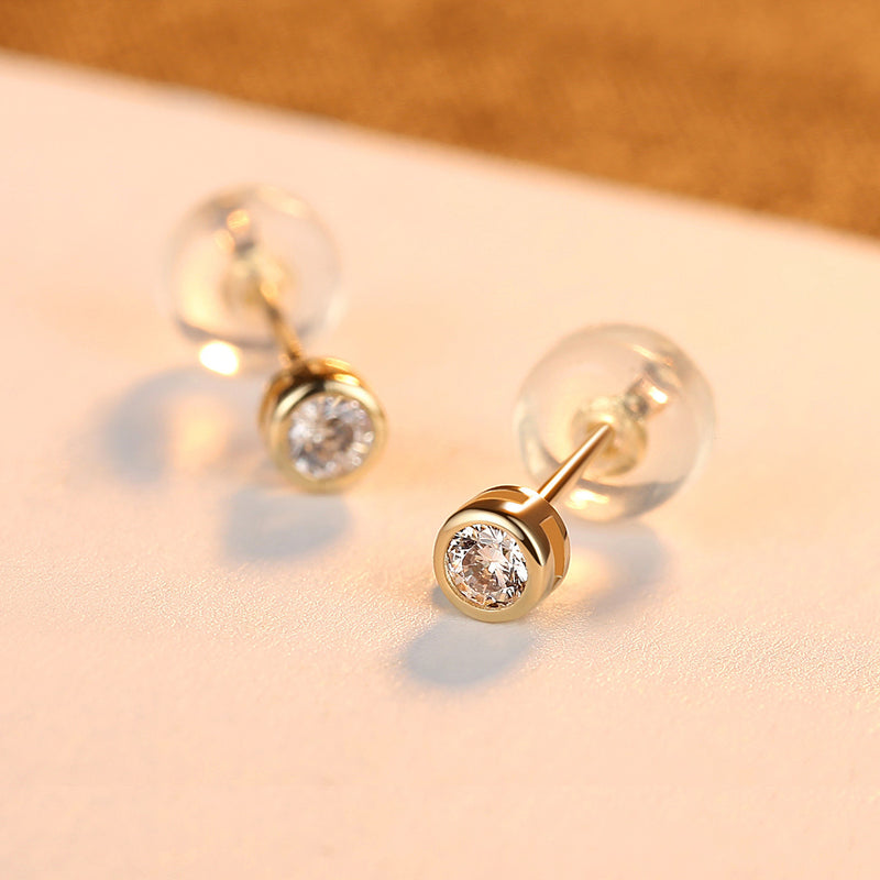 14K Solid Gold temperament wild earrings