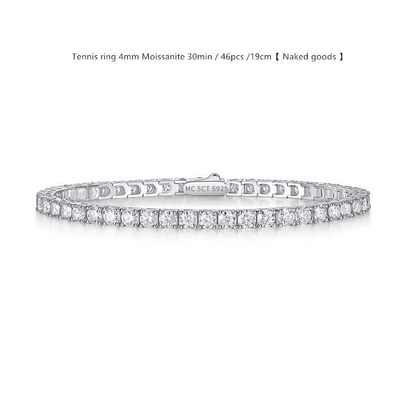 Sterling Silver D Color Moissanite Tennis Bracelet For WomenSterling Silver D Color Moissanite Tennis Bracelet – Multiple Sizes & Styles
