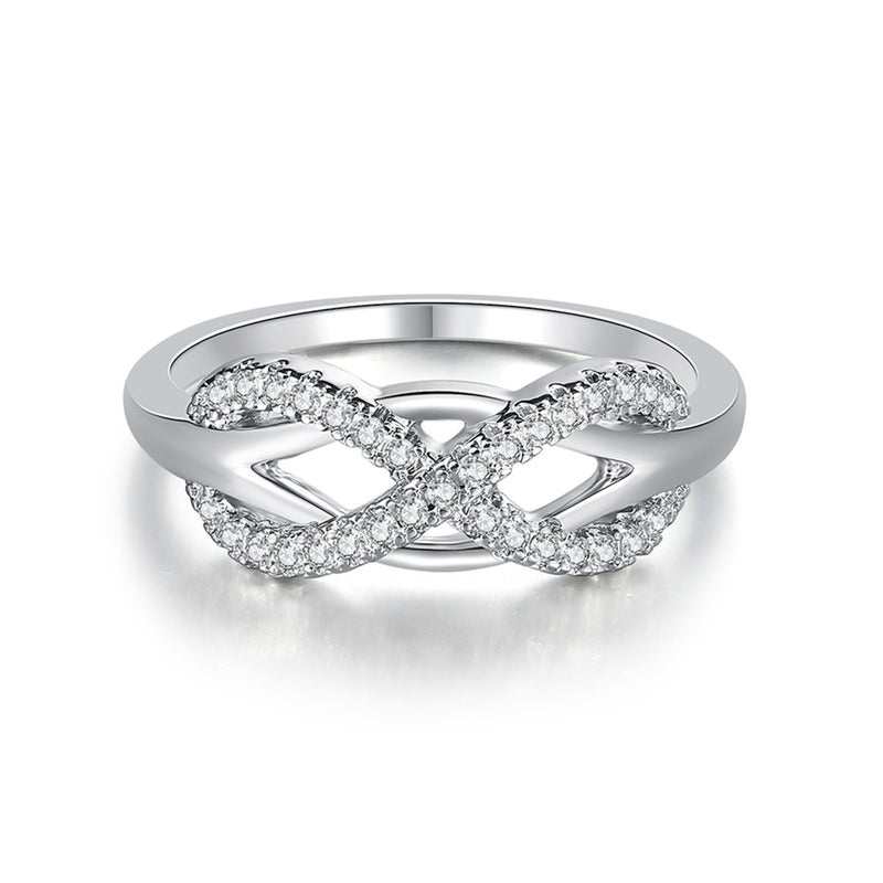 Infinity Heart Plated Women's Ring