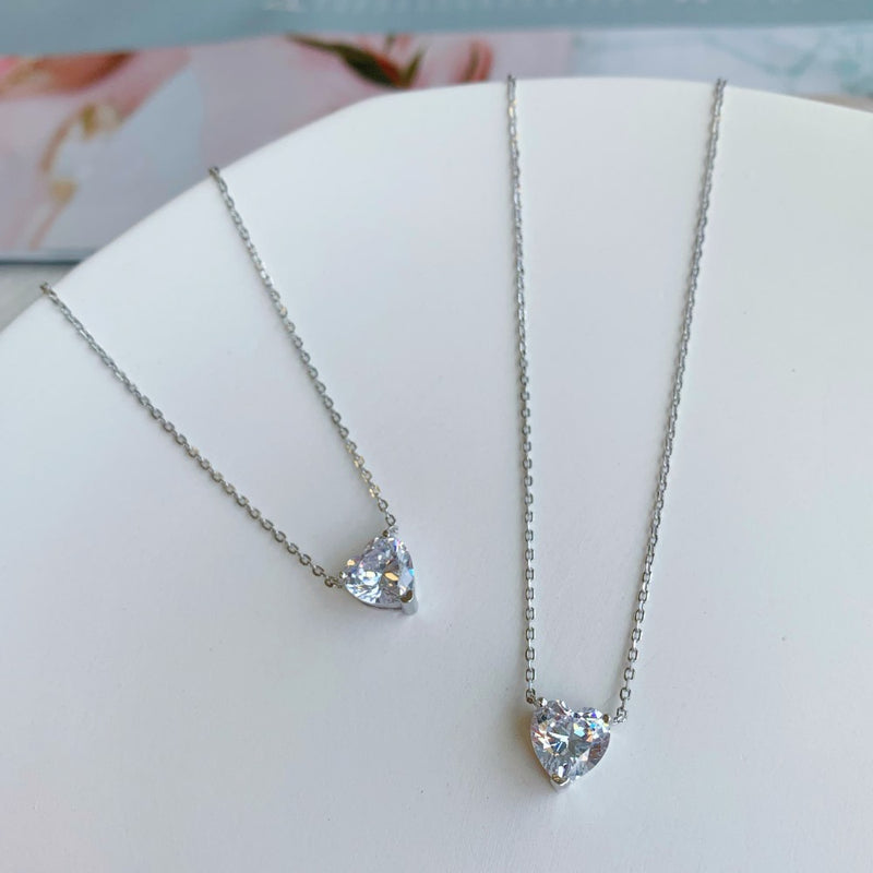 S925 Loving Heart In Sterling Silver Pendant Necklace