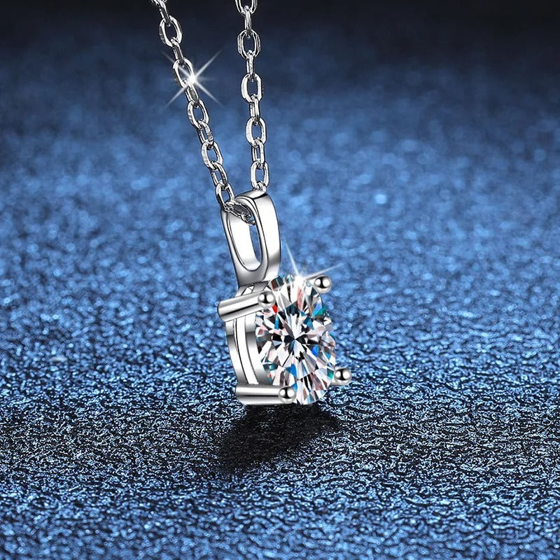 1 Karat D Color Moissanite Necklace