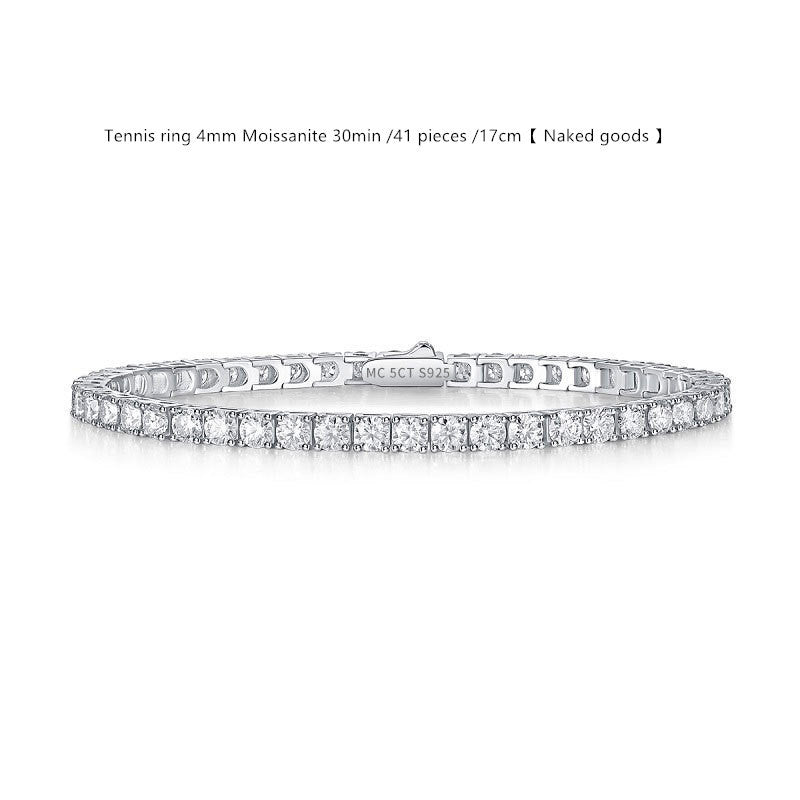 Sterling Silver D Color Moissanite Tennis Bracelet For WomenSterling Silver D Color Moissanite Tennis Bracelet – Multiple Sizes & Styles
