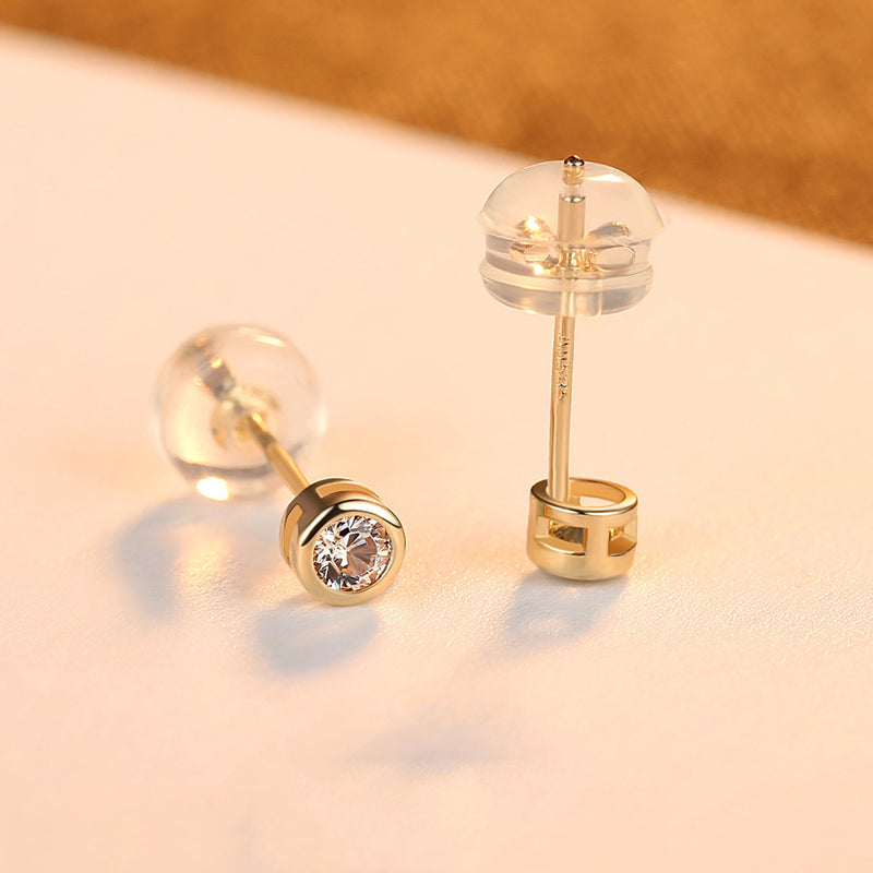 14K Solid Gold temperament wild earrings