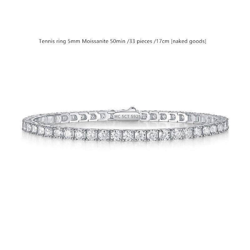 Sterling Silver D Color Moissanite Tennis Bracelet For WomenSterling Silver D Color Moissanite Tennis Bracelet – Multiple Sizes & Styles