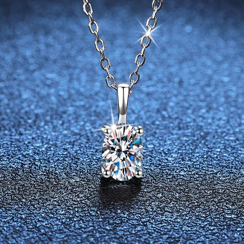 1 Karat D Color Moissanite Necklace