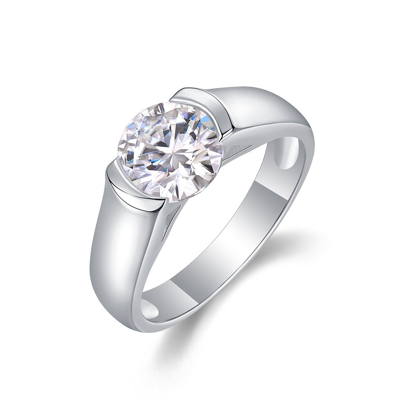 The Love Of Your Life Diamond Ring, Wedding Ring, Luxury Fashion Set With Moissanite Silver Ring