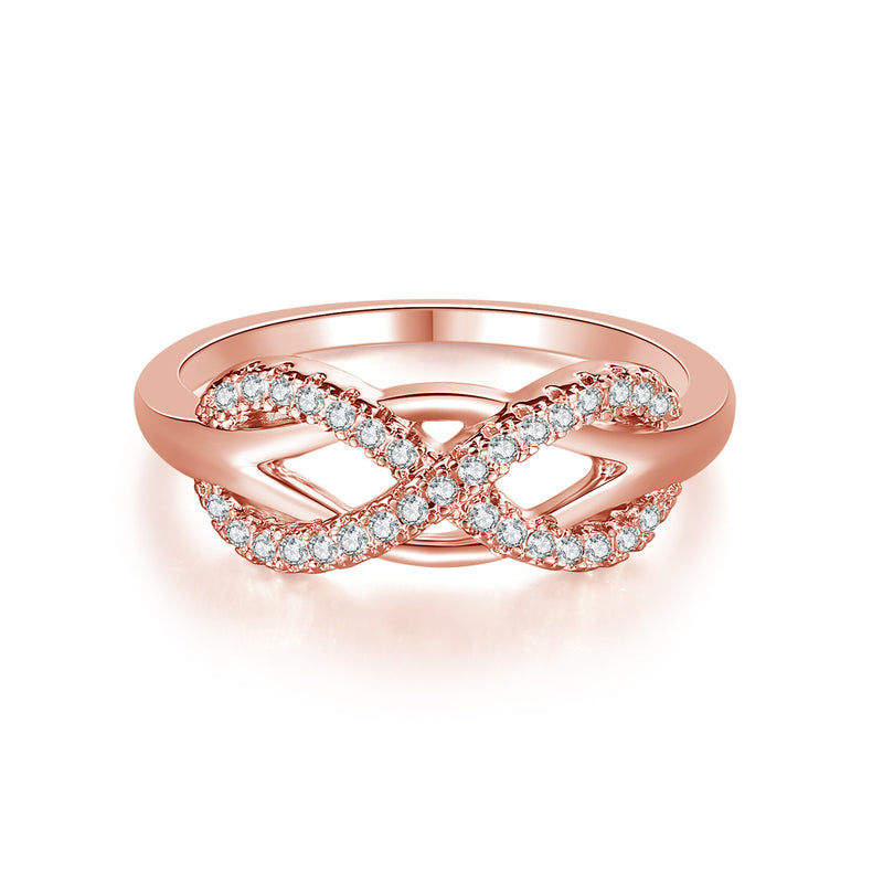 Infinity Heart Plated Women's Ring