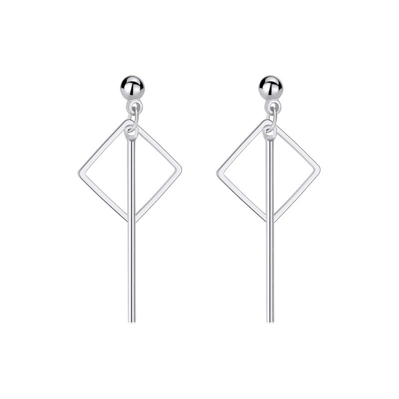 Multishape Drop 925 Sterling Silver Earrings