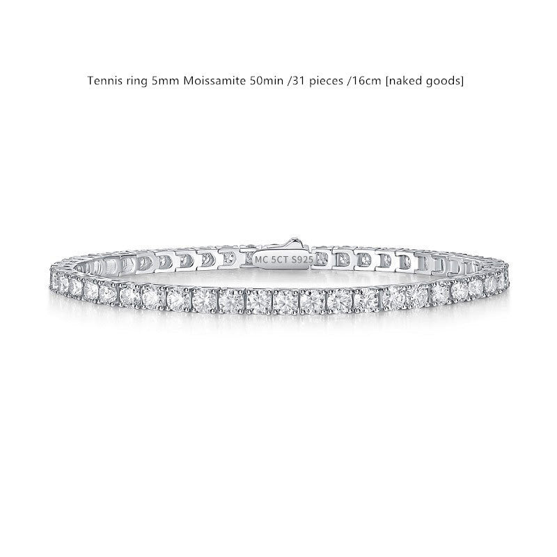 Sterling Silver D Color Moissanite Tennis Bracelet For WomenSterling Silver D Color Moissanite Tennis Bracelet – Multiple Sizes & Styles