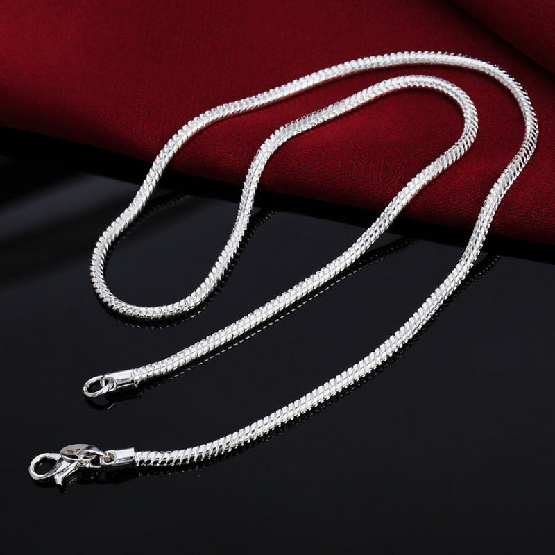 925 Sterling Silver Solid Snake Chain