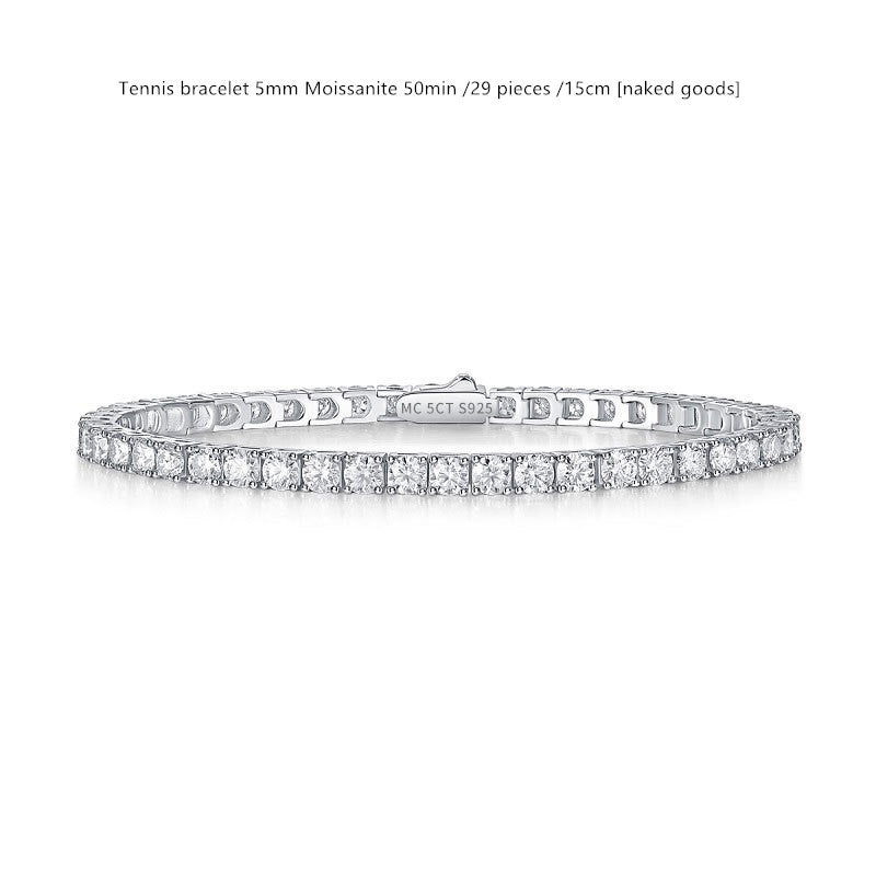 Sterling Silver D Color Moissanite Tennis Bracelet For WomenSterling Silver D Color Moissanite Tennis Bracelet – Multiple Sizes & Styles
