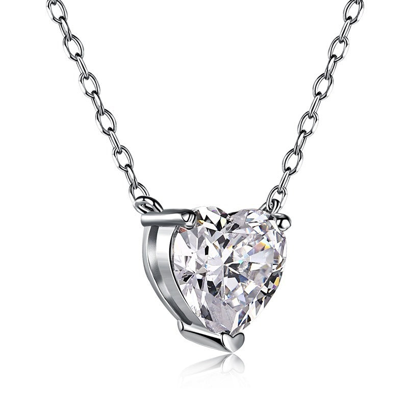S925 Loving Heart In Sterling Silver Pendant Necklace