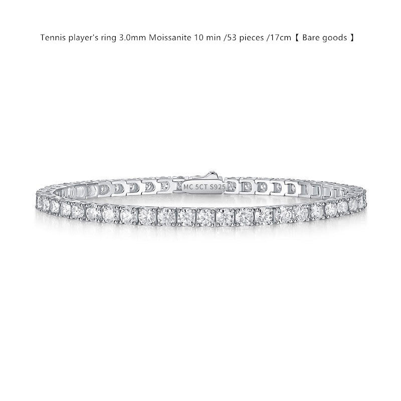 Sterling Silver D Color Moissanite Tennis Bracelet For WomenSterling Silver D Color Moissanite Tennis Bracelet – Multiple Sizes & Styles