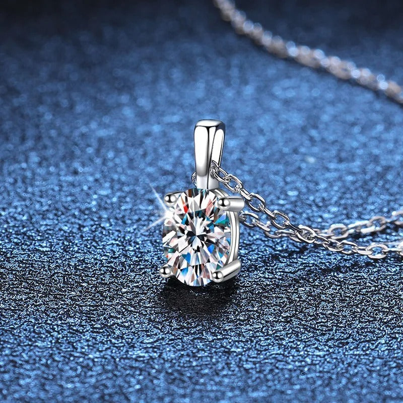 1 Karat D Color Moissanite Necklace