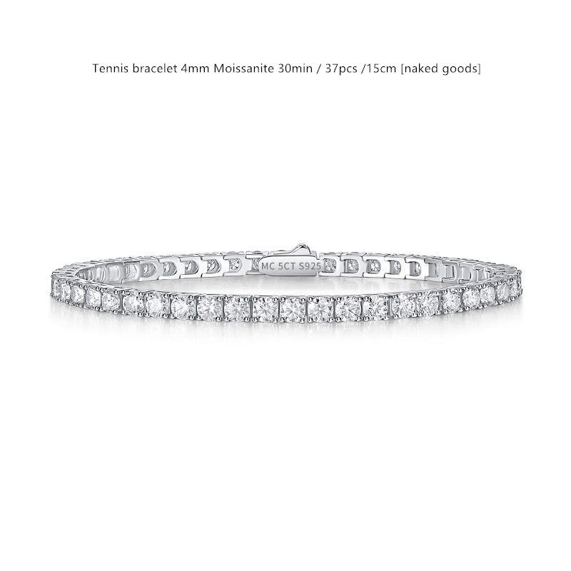 Sterling Silver D Color Moissanite Tennis Bracelet For WomenSterling Silver D Color Moissanite Tennis Bracelet – Multiple Sizes & Styles