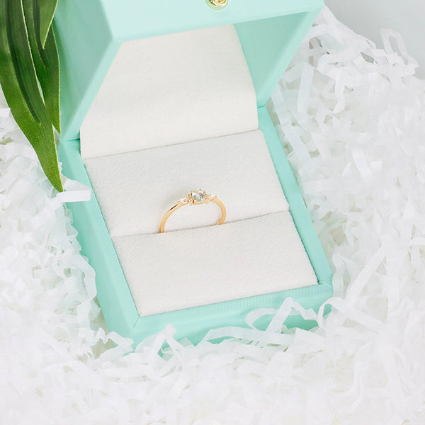 S925 Sterling Silver Ring For Women Sky Blue