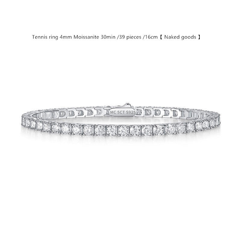 Sterling Silver D Color Moissanite Tennis Bracelet For WomenSterling Silver D Color Moissanite Tennis Bracelet – Multiple Sizes & Styles