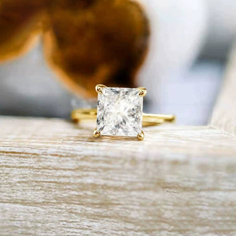 925 Silver Zirconium Jewelry Fashion Simple Ring