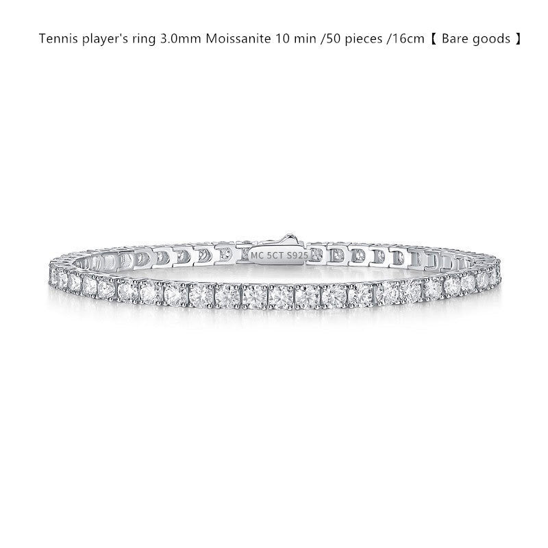 Sterling Silver D Color Moissanite Tennis Bracelet For WomenSterling Silver D Color Moissanite Tennis Bracelet – Multiple Sizes & Styles