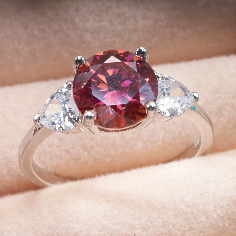 Sterling Silver 3 Karat Moissanite Women's Luxury Wedding Ring