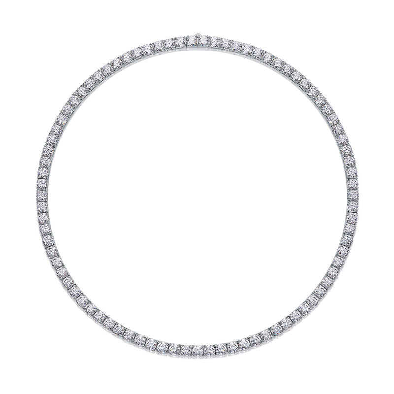 Tennis Necklace Moissanite Diamond S925 Silver Necklace