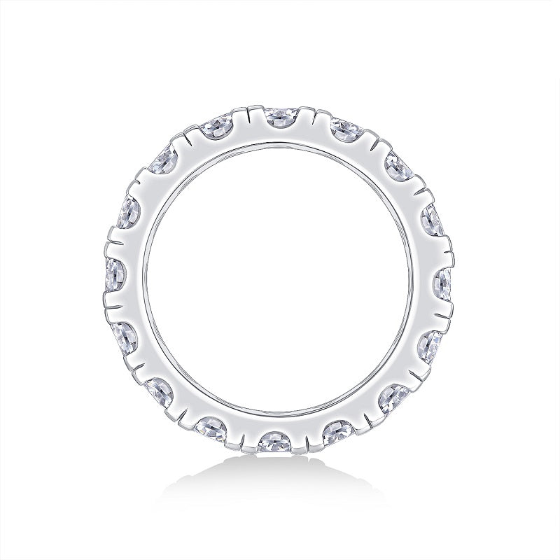 0.3-carat Moissanite S925 Silver And Platinum-plated Diamond Ring