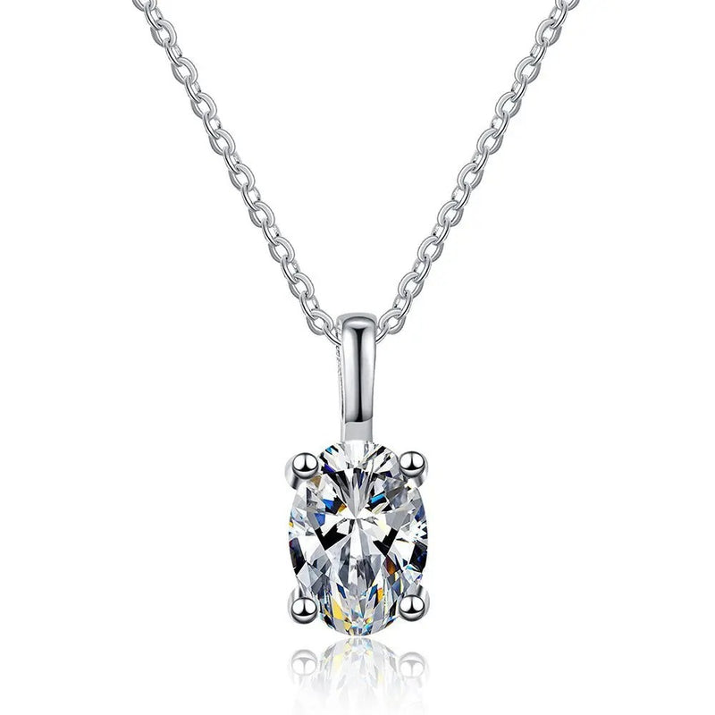 1 Karat D Color Moissanite Necklace