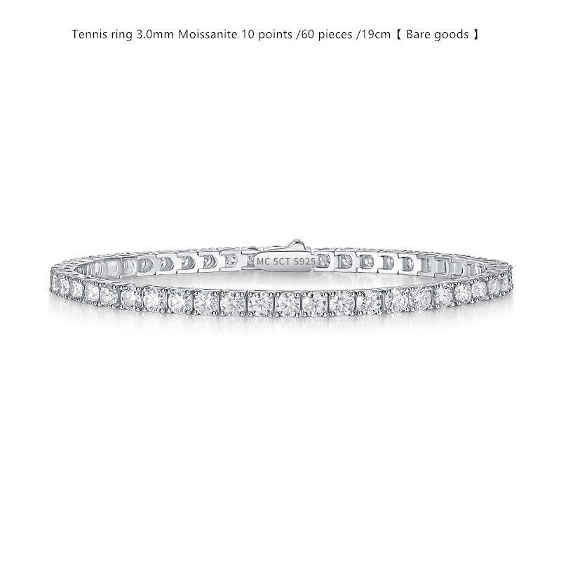 Sterling Silver D Color Moissanite Tennis Bracelet For WomenSterling Silver D Color Moissanite Tennis Bracelet – Multiple Sizes & Styles