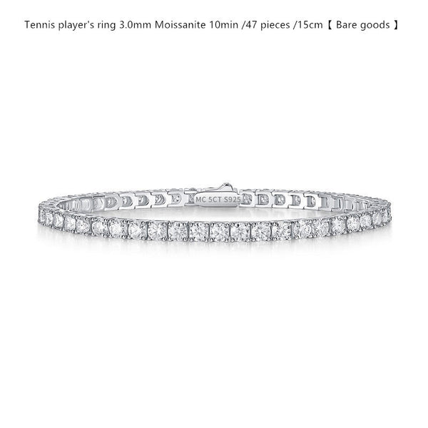 Sterling Silver D Color Moissanite Tennis Bracelet For WomenSterling Silver D Color Moissanite Tennis Bracelet – Multiple Sizes & Styles